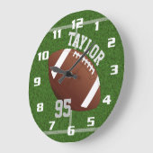 Personalisieren Sie den Spielernamen und die Anzah Große Wanduhr (Winkel)