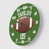 Personalisieren Sie den Spielernamen und die Numme Große Wanduhr (Winkel)