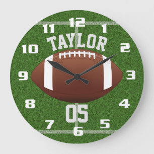 Personalisieren Sie den Spielernamen und die Numme Große Wanduhr