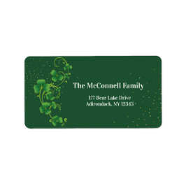 Personalisieren Sie den St. Patty's Day St. Patric Adressaufkleber