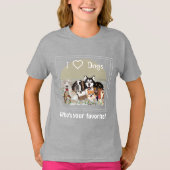 Personalisieren Sie den T - Shirt Text Dog Pack (Vorderseite)