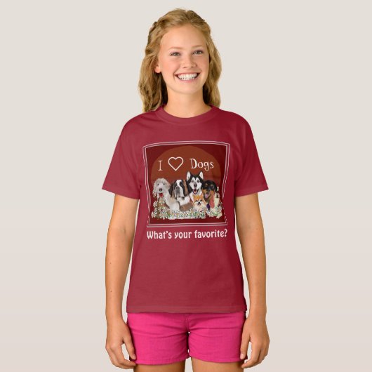 Personalisieren Sie den T - Shirt Text Dog Pack (Vorne ganz)