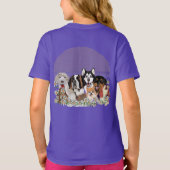 Personalisieren Sie den T - Shirt Text Dog Pack (Rückseite)