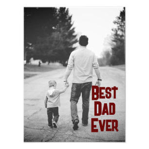 Personalisieren Sie den Tag der besten Vater aller Fotodruck