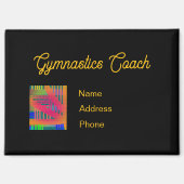 Personalisieren Sie den Trainer für Werbegeschenke Magnet (Vorderseite)