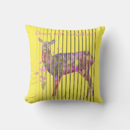 Personalisieren Sie den Traum mit Hirschen, Blume Kissen