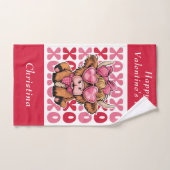 Personalisieren Sie den Valentinstag der Hochlandk Handtuch (Handtuch)
