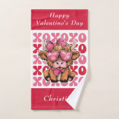 Personalisieren Sie den Valentinstag der Hochlandk Handtuch (Handtuch)