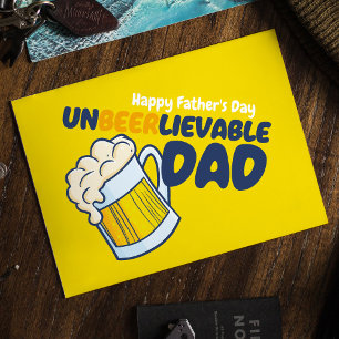 Personalisieren Sie den Vatertag   Unbeerlievable  Karte