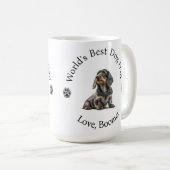 Personalisieren Sie den weltbesten Hund-Vater Kaffeetasse (VorderseiteRechts)