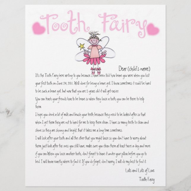 Personalisieren Sie den Zauber "Tooth Fairy" (Vorderseite)