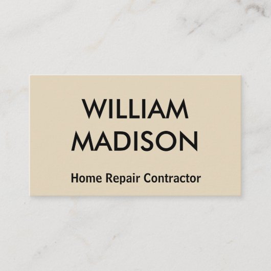 Personalisieren Sie den Zuhause-Reparaturauftragne Visitenkarte (Vorderseite)