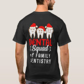 Personalisieren Sie Dental Office Clinic Weihnacht T-Shirt (Rückseite)