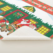 Personalisieren Sie "Der Weihnachtsmann kommt" Dec Sherpadecke (3/4)