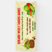Personalisieren Sie detaillierte Bauern Marktveget Banner (Vertikal)