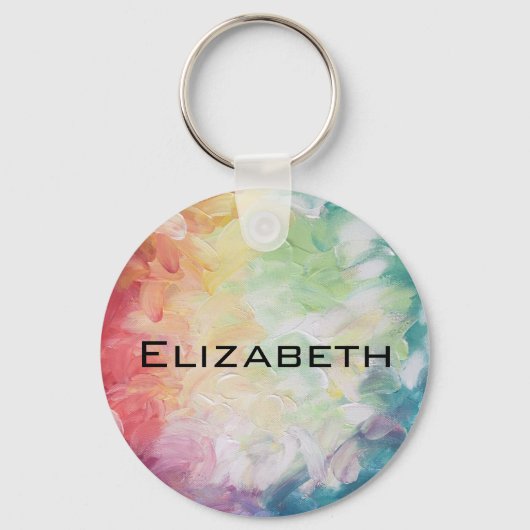Personalisieren Sie dick texturierte Abstrakte Far Schlüsselanhänger (Vorderseite)