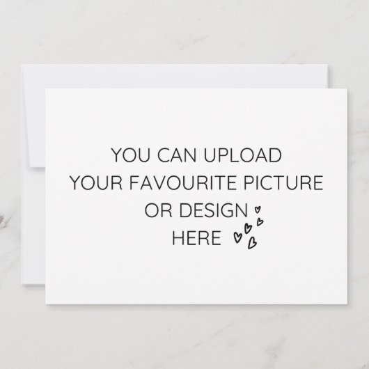 Personalisieren Sie die 5" x 7"-Gehäusekarte Einladung (Rückseite)