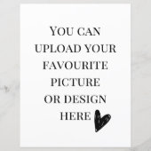 Personalisieren Sie die 8,5" x 11"-Gehäusekarte - (Rückseite)