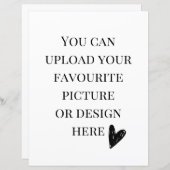 Personalisieren Sie die 8,5" x 11"-Gehäusekarte - (Vorne/Hinten)