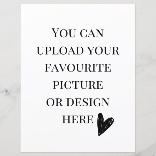 Personalisieren Sie die 8,5" x 11"-Gehäusekarte -  (Vorderseite)