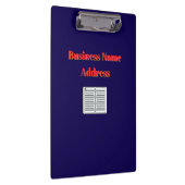 Personalisieren Sie die Adresse des Firmennamens Klemmbrett (Rechts)