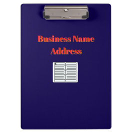 Personalisieren Sie die Adresse des Firmennamens Klemmbrett