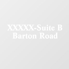 Personalisieren Sie die Adressnummer des Business  Fensteraufkleber