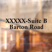 Personalisieren Sie die Adressnummer des Business Fensteraufkleber (Blatt 2)