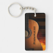 Personalisieren Sie die akustische Gitarre Schlüsselanhänger (Vorderseite)