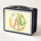 Personalisieren Sie die Alligator-Serie für Tiere Metall Brotdose (Vorderseite)