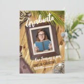 Personalisieren Sie die Ankündigung des Abschlusse (Stehend Vorderseite)