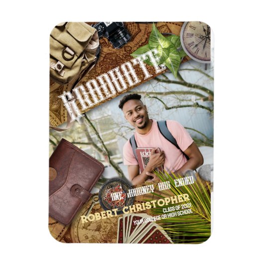 Personalisieren Sie die Ankündigung des Abschlusse Magnet (Vertikal)