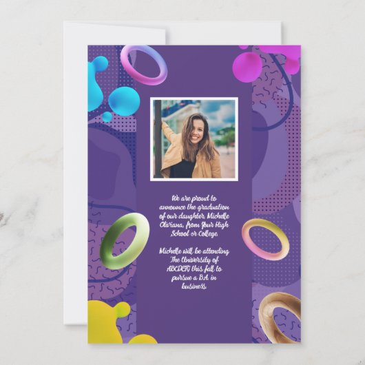 Personalisieren Sie die Ankündigung extravaganten  (Rückseite)