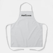 Personalisieren Sie die Anpassung mit dem hellgrau Schürze (Vorderseite)