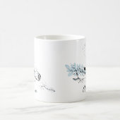 Personalisieren Sie die Ballerina Stretching in Bl Kaffeetasse (Mittel)