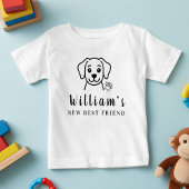 Personalisieren Sie die BESTE FREUNDIN Minimalisti Baby T-shirt