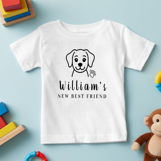 Personalisieren Sie die BESTE FREUNDIN Minimalisti Baby T-shirt