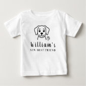 Personalisieren Sie die BESTE FREUNDIN Minimalisti Baby T-shirt (Vorderseite)