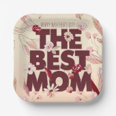 Personalisieren Sie die beste Mama | Muttertag Pappteller (Vorderseite)