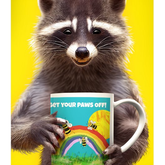 Personalisieren Sie die Bienen, die die Pflanze im Kaffeetasse