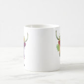 Personalisieren Sie die Blume des Hochland-Kuh-Kro Kaffeetasse (Mittel)
