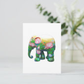 Personalisieren Sie die Blume von Animal Safari Ju Postkarte (Stehend Vorderseite)