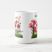 Personalisieren Sie die Blume von Aug Birth & Ston Kaffeetasse (Mittel)