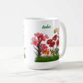 Personalisieren Sie die Blume von Aug Birth & Ston Kaffeetasse (VorderseiteRechts)