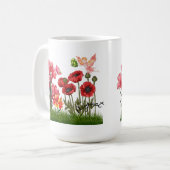 Personalisieren Sie die Blume von Aug und Stone Co Kaffeetasse (Vorderseite Links)