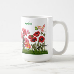 Personalisieren Sie die Blume von Aug und Stone Co Kaffeetasse