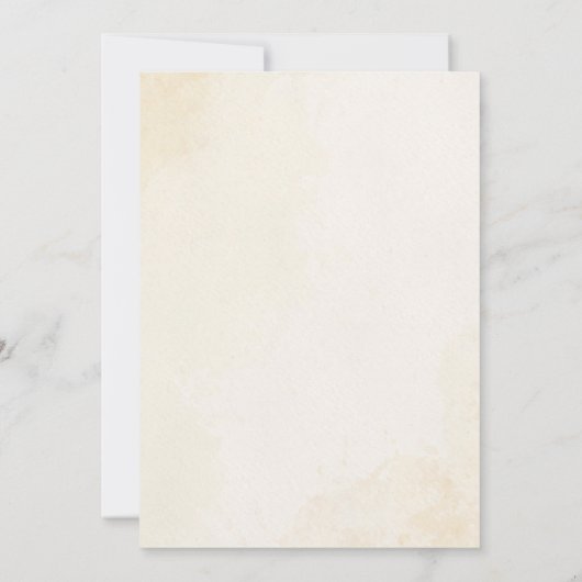 Personalisieren Sie die braune rustikale Blume mit Einladung (Rückseite)