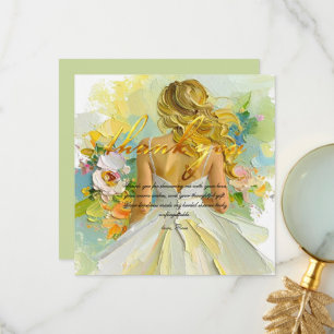 Personalisieren Sie die Bridal Shower Dankeschön Dankeskarte