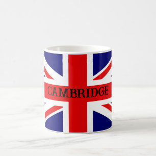 Personalisieren Sie die britische Flagge Cambridge Kaffeetasse