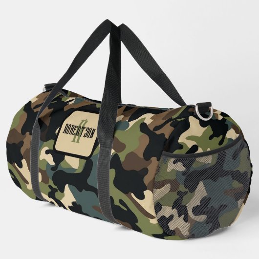 Personalisieren Sie die Camouflage Duffle Bag (Rechte Ecke)